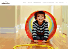 Tablet Screenshot of newbeginningstherapyservices.com